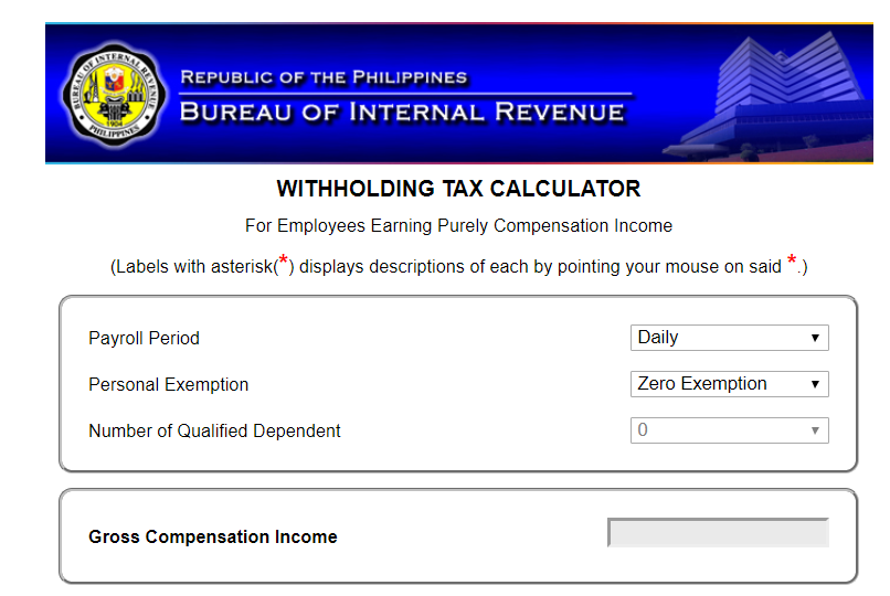 Withholding Tax Calculator