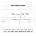 8 Hourly Paycheck Calculator DOC Excel PDF Free
