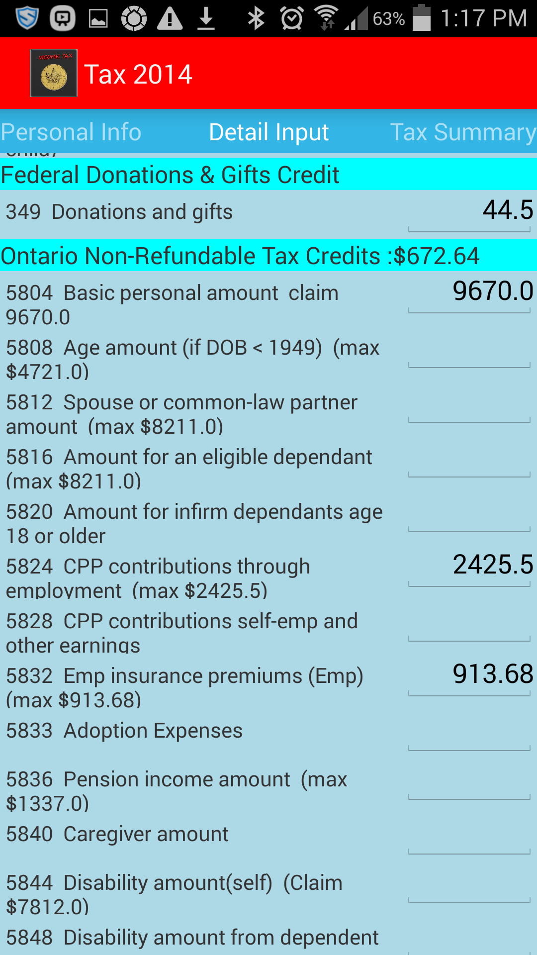 Canada Income Tax Calculator 2015 Amazon ca Appstore For 