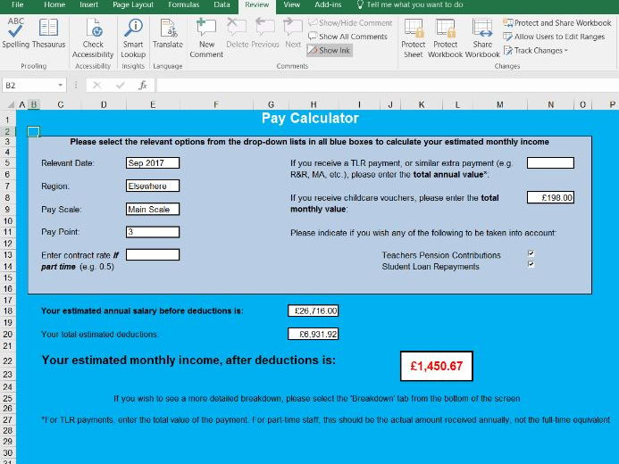 Pay Calculator Teaching Resources