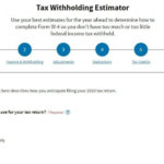 Tax Withholding Calculator 2021